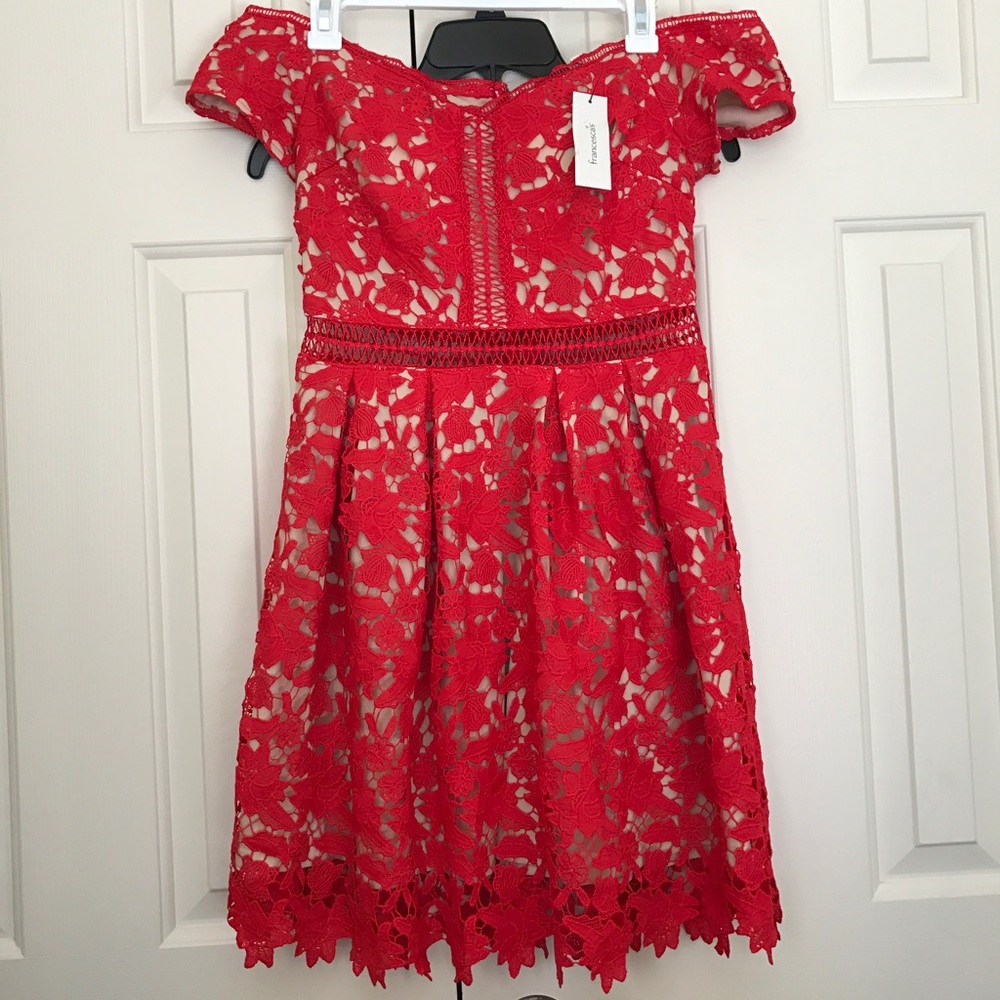 Francesca's off the shoulder dress